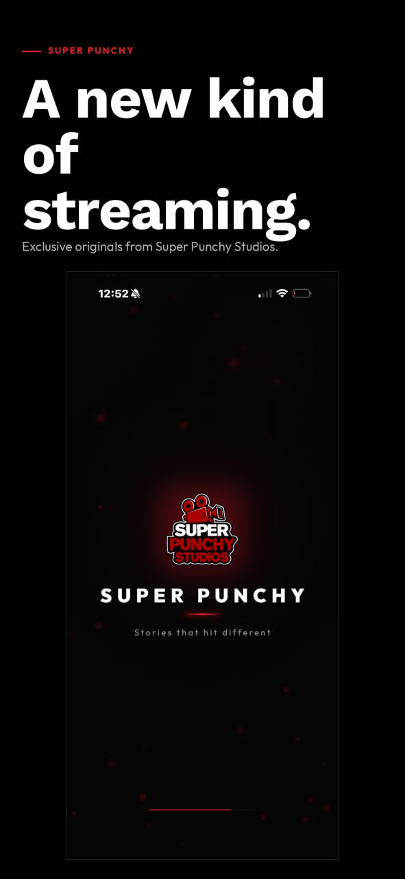 Super Punchy App - Home Screen